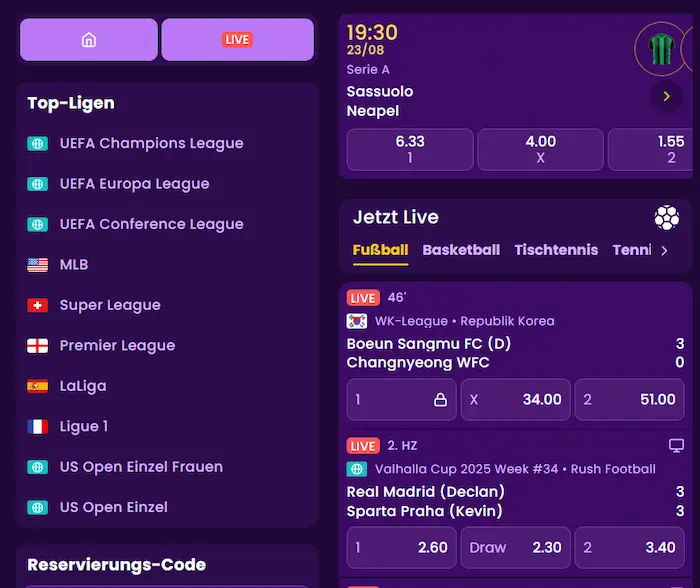 KingMaker Casino sport